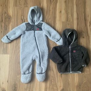 Snozu Toddler Sherpa Fleece Winter Snowsuit & Jacket  Size 24 Months